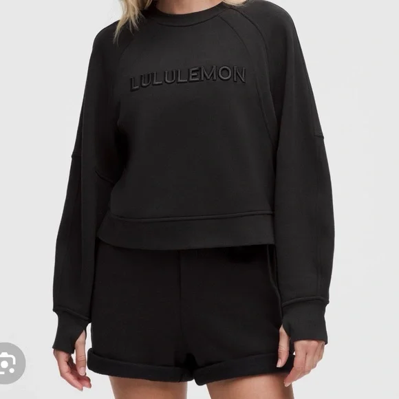 Lululemon scuba, oversized, pullover Black Sweatshirt - Picture 1 of 3